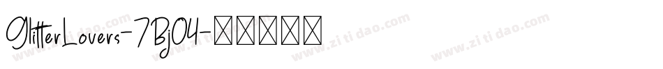 GlitterLovers-7BjO4字体转换