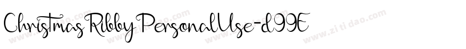 ChristmasRibbyPersonalUse-d99EK字体转换