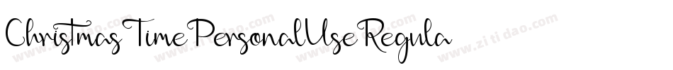 ChristmasTimePersonalUseRegular-adB9字体转换