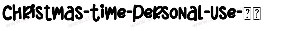 Christmas-Time-Personal-Use字体转换