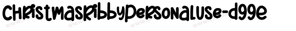 ChristmasRibbyPersonalUse-d99EK字体转换