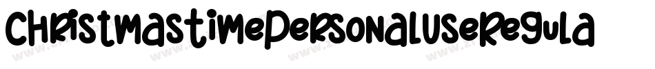 ChristmasTimePersonalUseRegular-adB9字体转换