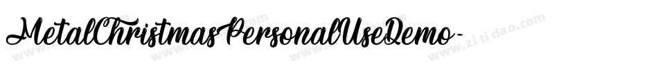 MetalChristmasPersonalUseDemo-4p8x字体转换