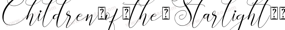 Children-of-the-Starlight字体转换