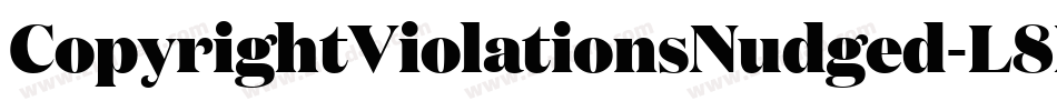 CopyrightViolationsNudged-L8E4字体转换