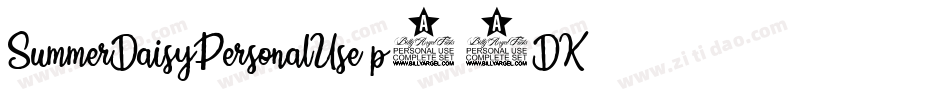 SummerDaisyPersonalUse-p73DK字体转换 SummerDaisyPersonalUse-p73DK字体转换
