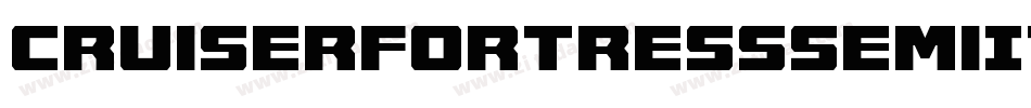 CruiserFortressSemiItalic-8GDz字体转换