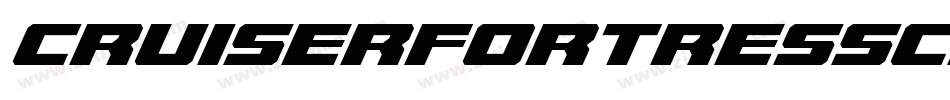 CruiserFortressChromeItalic-D2xD字体转换
