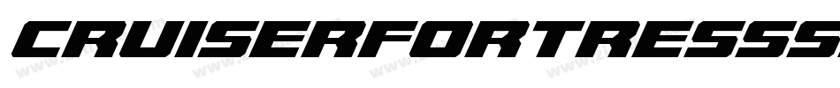 CruiserFortressSemiItalic-8GDz字体转换