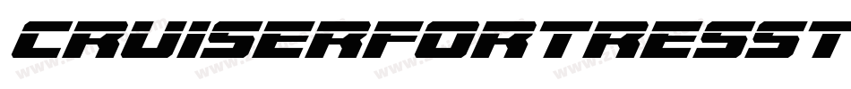 CruiserFortressTitleItalic-Mgqr字体转换