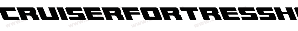 CruiserFortressHalftoneItal-yWK3字体转换