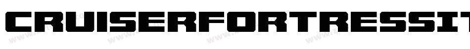 CruiserFortressItalic-9jJB字体转换