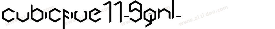Cubicfive11-9GnL字体转换