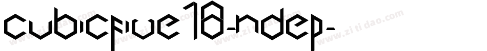 Cubicfive18-nDeP字体转换