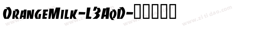 OrangeMilk-L3AqD字体转换