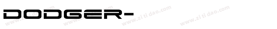 Dodger字体转换