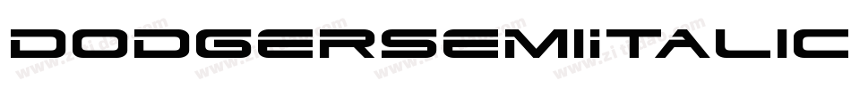 DodgerSemiItalic-pXE1字体转换