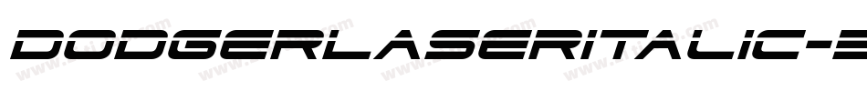 DodgerLaserItalic-3pA3字体转换