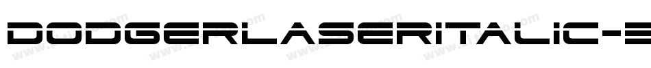 DodgerLaserItalic-3pA3字体转换
