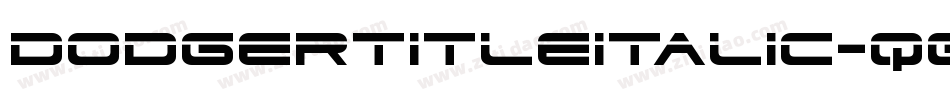 DodgerTitleItalic-qgOr字体转换