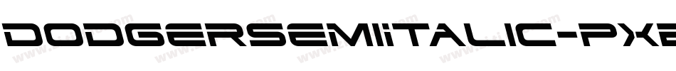 DodgerSemiItalic-pXE1字体转换