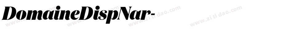 DomaineDispNar字体转换
