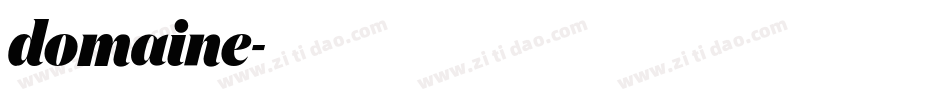 domaine字体转换