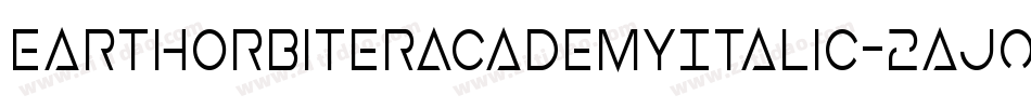 EarthOrbiterAcademyItalic-2aJo字体转换