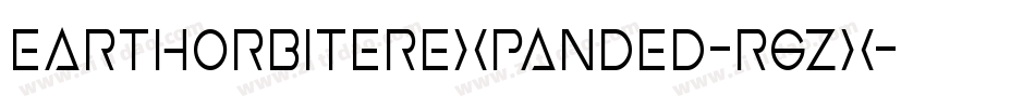 EarthOrbiterExpanded-r6Zx字体转换