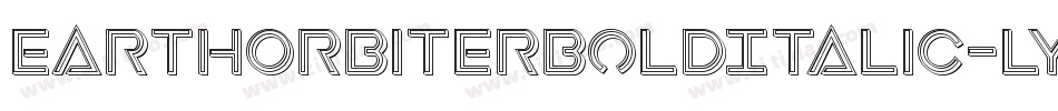 EarthOrbiterBoldItalic-ly4D字体转换