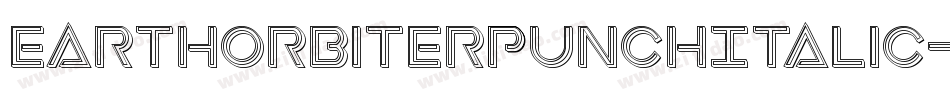 EarthOrbiterPunchItalic-ozaq字体转换