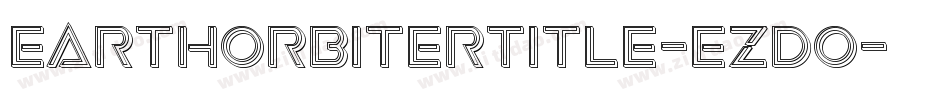 EarthOrbiterTitle-ezdO字体转换
