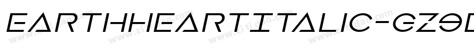 EarthHeartItalic-Gz9D字体转换