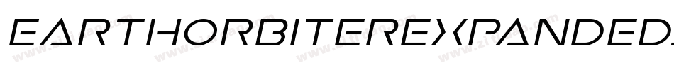 EarthOrbiterExpandedItalic-MPep字体转换