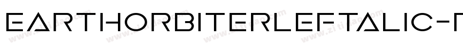 EarthOrbiterLeftalic-PgEP字体转换