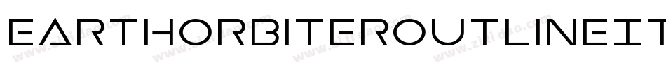 EarthOrbiterOutlineItalic-XO12字体转换