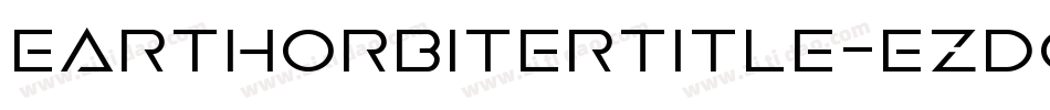 EarthOrbiterTitle-ezdO字体转换