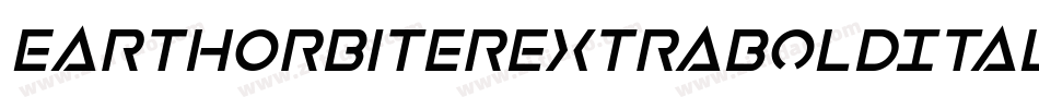 EarthOrbiterExtraBoldItalic-EMdg字体转换