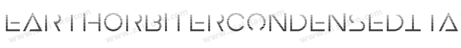 EarthOrbiterCondensedItalic-1WJ0字体转换