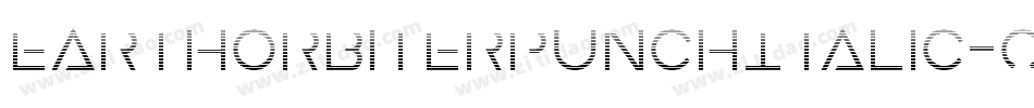 EarthOrbiterPunchItalic-ozaq字体转换