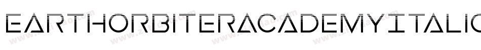EarthOrbiterAcademyItalic-2aJo字体转换