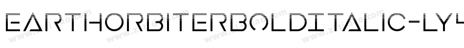 EarthOrbiterBoldItalic-ly4D字体转换