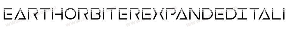 EarthOrbiterExpandedItalic-MPep字体转换