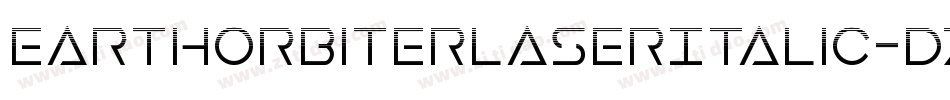 EarthOrbiterLaserItalic-dzml字体转换