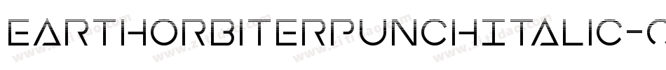 EarthOrbiterPunchItalic-ozaq字体转换