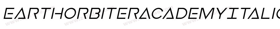 EarthOrbiterAcademyItalic-2aJo字体转换