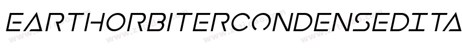 EarthOrbiterCondensedItalic-1WJ0字体转换