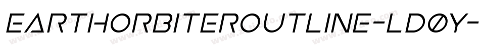 EarthOrbiterOutline-Ld0y字体转换