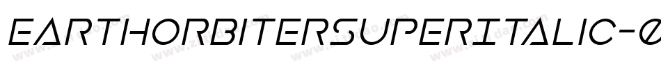 EarthOrbiterSuperItalic-0eAr字体转换