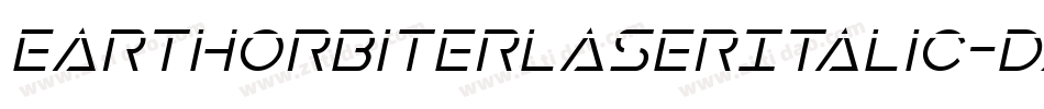 EarthOrbiterLaserItalic-dzml字体转换